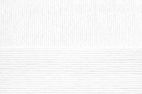 Пряжа Пехорка Хлопок Натуральный летний ассортимент / уп.5 мот. по 100 г, 425 001 белый