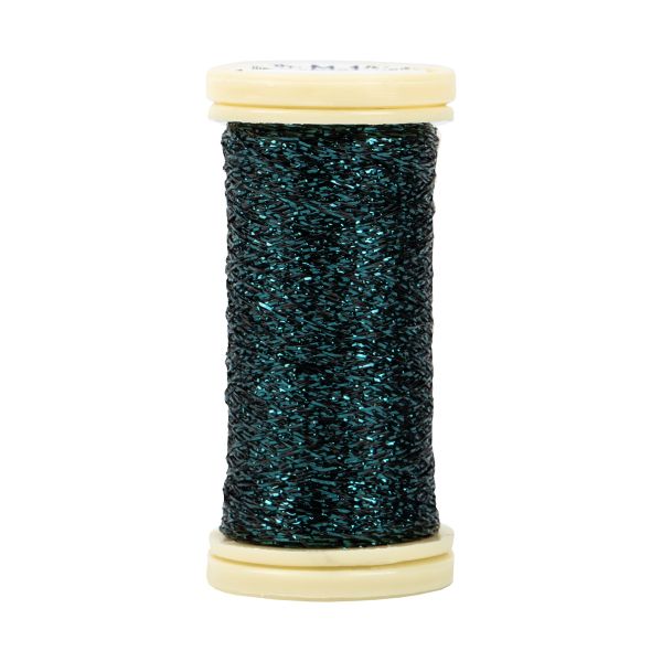 Мулине Gamma металлик M 5 мотков по 50 метров, M-149 черный/т.бирюзовый, Gamma BRILL