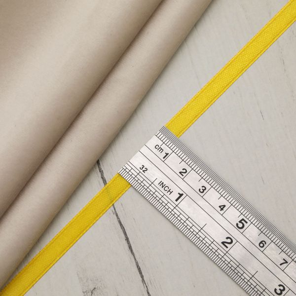 Лента атласная 1-сторонняя 6.0 мм / 22.86±1 метров, 040 т.желтый, Globus