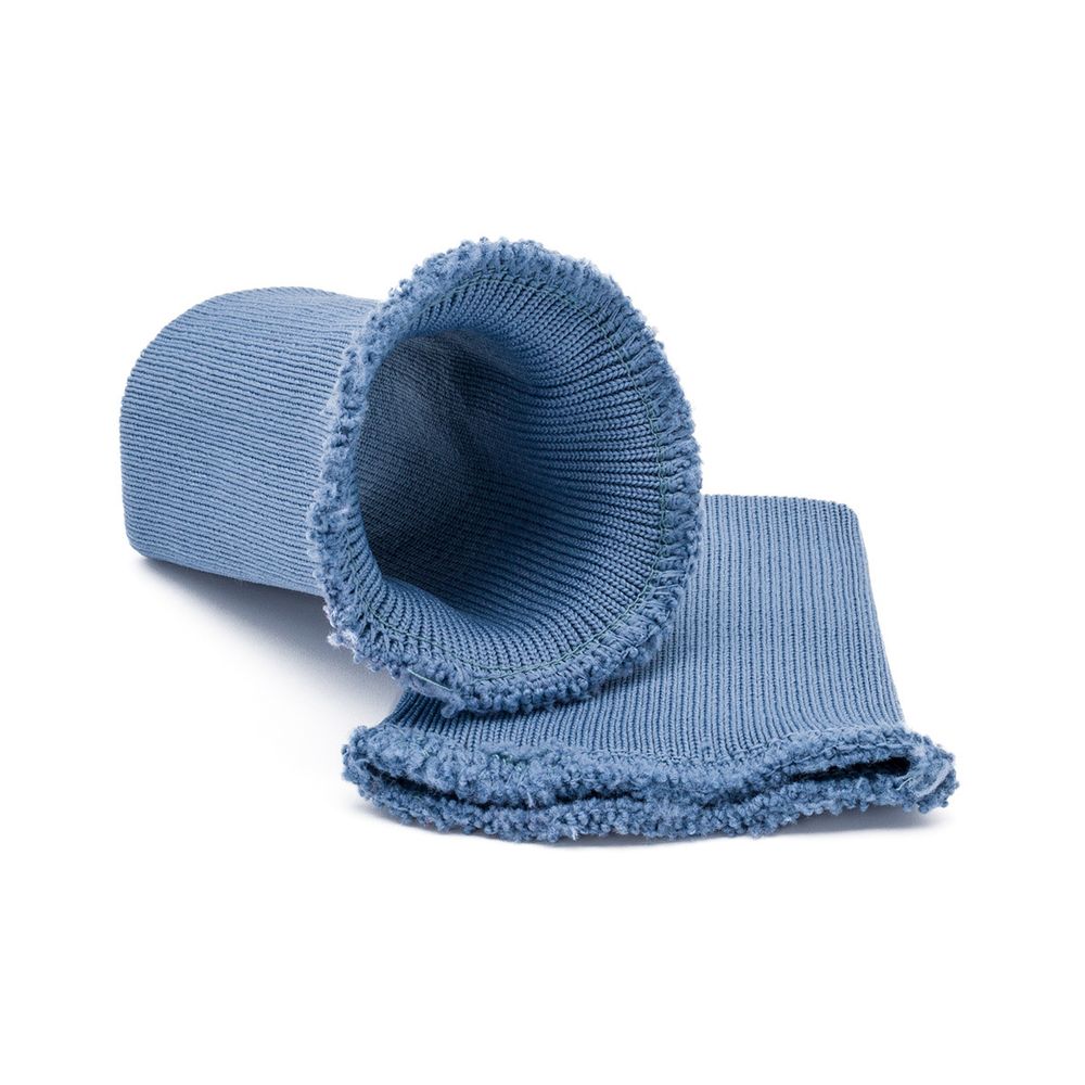 Манжеты трикотажные 8.0х9.5 см, 1 пара, средней плотности 14 кл, 1х1, 8189 джинс