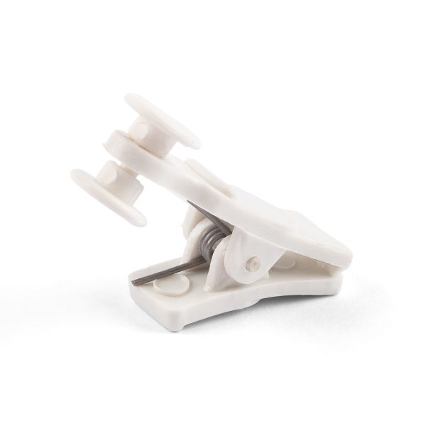 Зажим для штор с роликом 35х11 мм, 100 шт, белый, Gamma