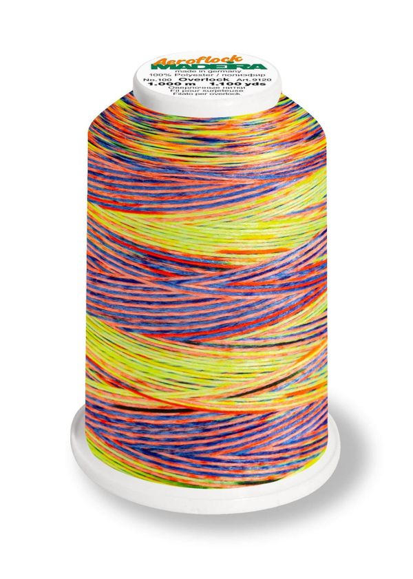 Нитки текстурированные Madeira Aeroflock №100, 1000 м, цв. 9121 9515, 9121, 4 катушки