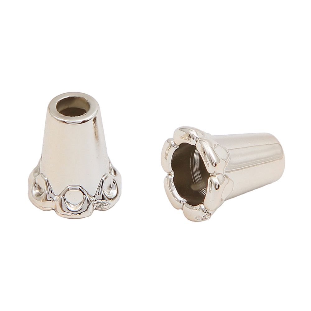 Наконечник для шнура металл колокол ⌀3,5/7 мм, 12,5х11,5 мм золото, 100 шт