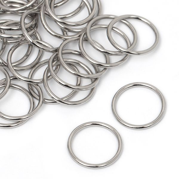 Кольца для купальника металл ⌀18.0 мм, никель, 018E.SW, 100 шт