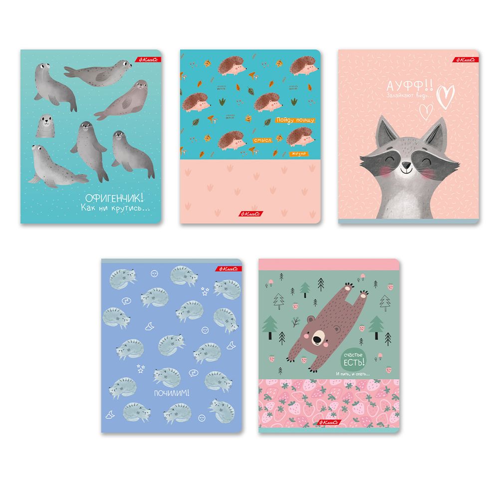 Тетрадь ученическая общая, A5+ 48 л. на скобе, белизна 100%, 10 шт, клетка, 000317 Почилим!, Светоч 48ТСК5_3_1