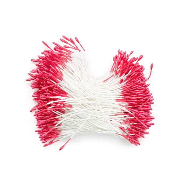 Тычинки для искусственных цветов 0,1х6см (красный)