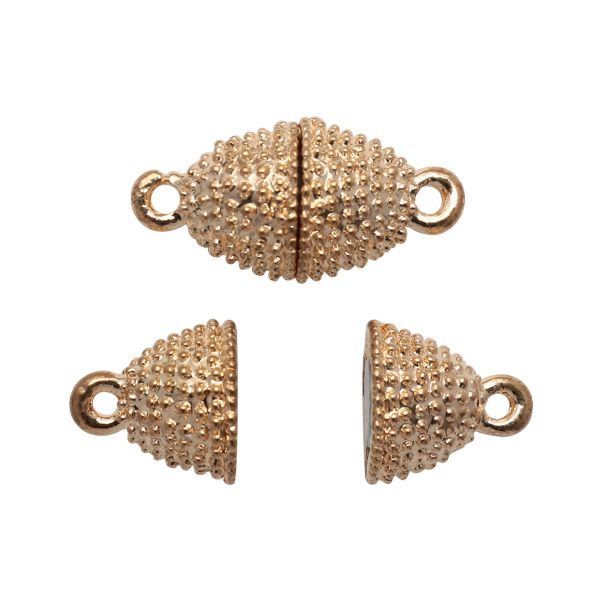 Замок магнитный декоративный 10х15 мм, 2 шт в упак, Астра, Золото