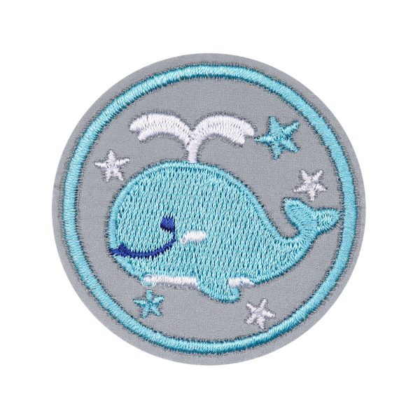 Термоаппликация светоотражающая Кит, d 5,2см Hobby&Pro