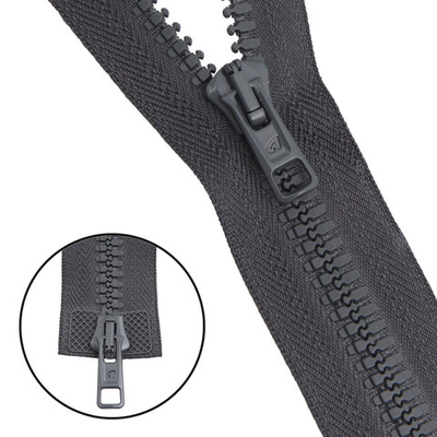 Молния трактор Arta Т6 (6 мм) 2 зам., разъем., 75 см, цв. 123 графит, уп.5 шт