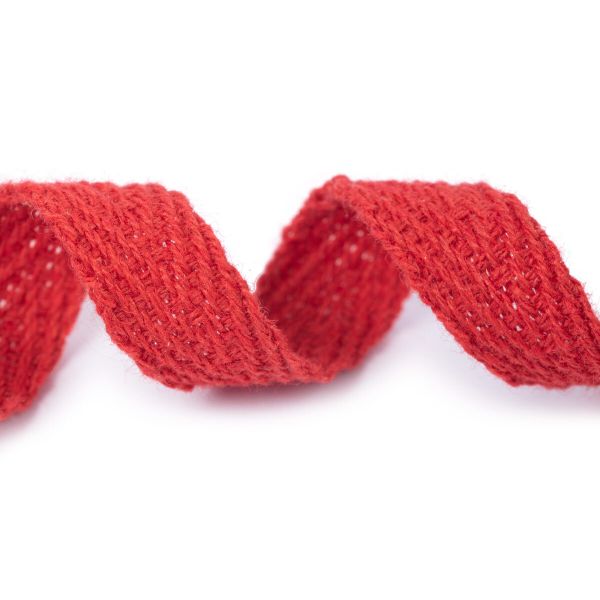 Тесьма (лента) киперная (100% х/б) 10 мм / 25 метров, красный, Gamma С3861Г17