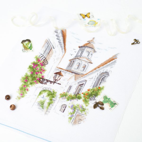 Набор для вышивания нитками Чудесная игла, По старым улочкам 18х26см