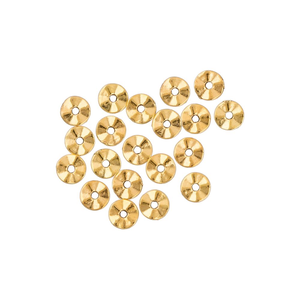 Рондели 7 мм, 20 шт, 02 под золото, Zlatka MRR-02