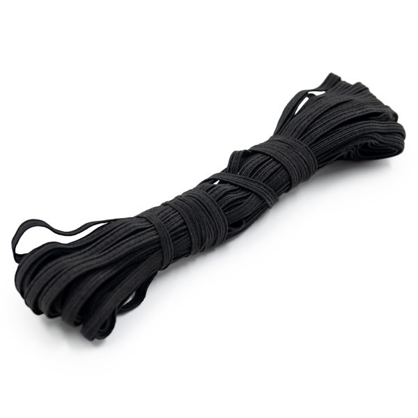 Резинка бельевая (стандартная) 4.0 мм / 10 метров, р.9074, черный, С3560Г17