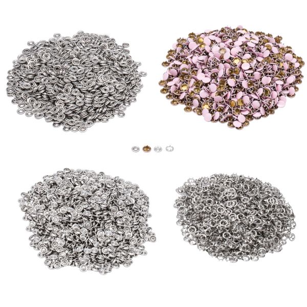 Кнопка рубашечная (джерси) закрытая ⌀9.5 мм, ≈1440 шт, МЕТАЛЛ, эмаль, 133 св.розовый глянцевый, NEW STAR