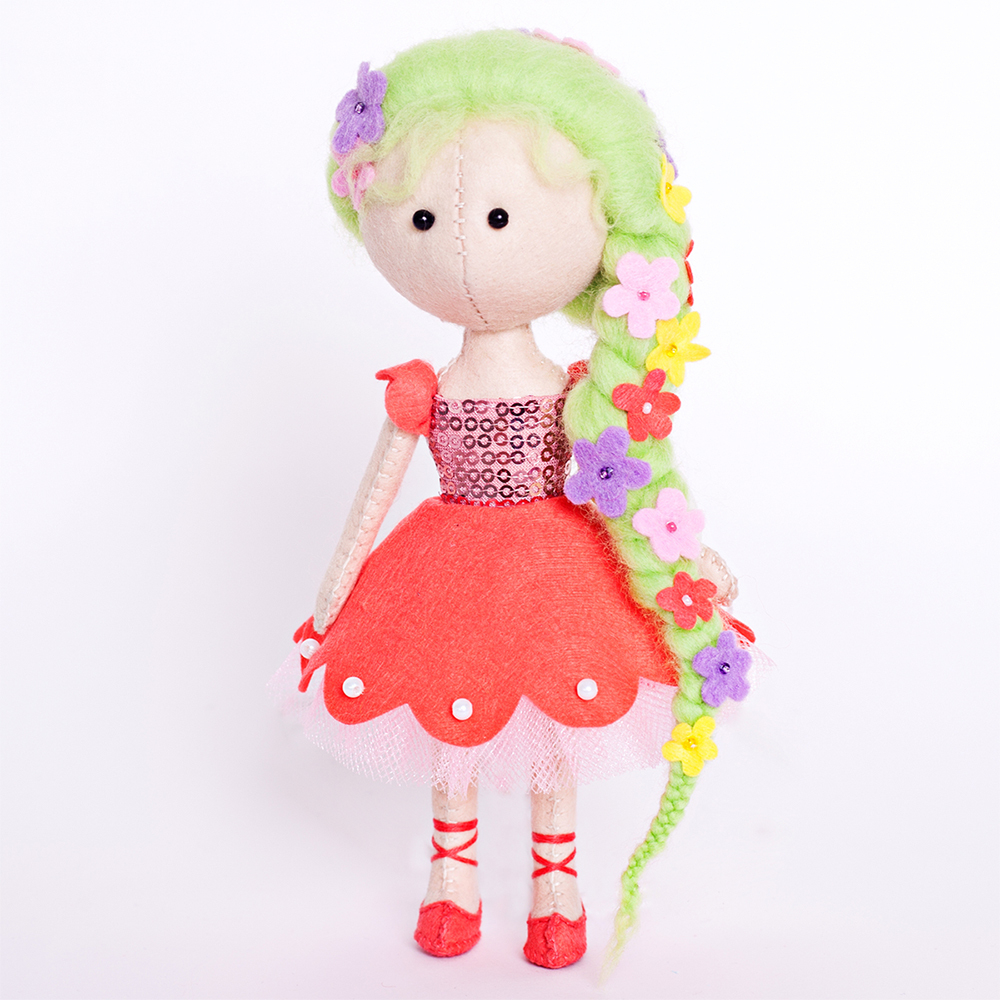 Набор для изготовления куклы из фетра, "Цветочная фея"