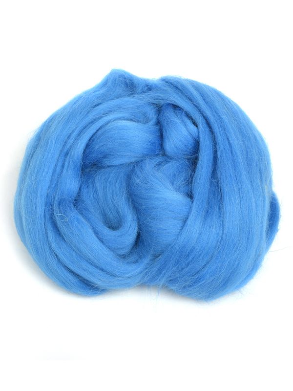 Шерсть для валяния Пехорка Гребенная лента п/тонкая 1х50 г (27-28 мкр), 420 арктика