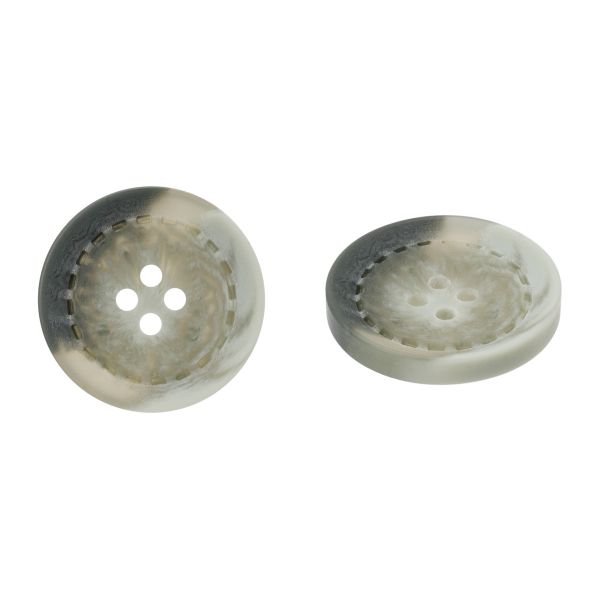 Пуговица 4 прокола 40L=28 мм матовый, пластик, col.C хаки, CB_Р9-38, 36 шт