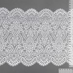 Кружево бельевое эластичное 225 мм / 3 м, 40992 цв.001 белый, Kruzhevo