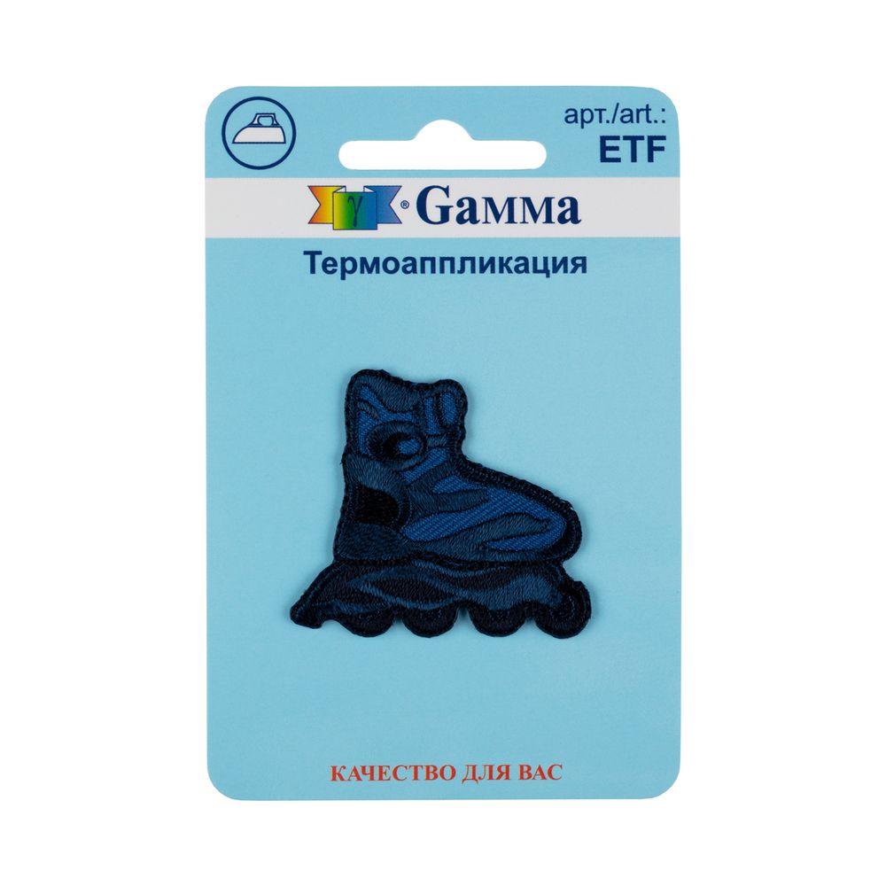 Термоаппликация №04 1 шт, 02-438 Ролики 4.3х3.9 см, Gamma ETF