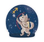 Алмазная (кристальная) мозаика Фрея, магнит Знаки зодиака. Стрелец, 9х9 см