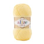 Пряжа Alize (Ализе) Diva / уп.5 мот. по 100 г, 350м, 187 светлый лимон A