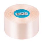 Лента атласная 1-сторонняя 50.0 мм / 33±2 метра, 002 св.розовый, Gamma