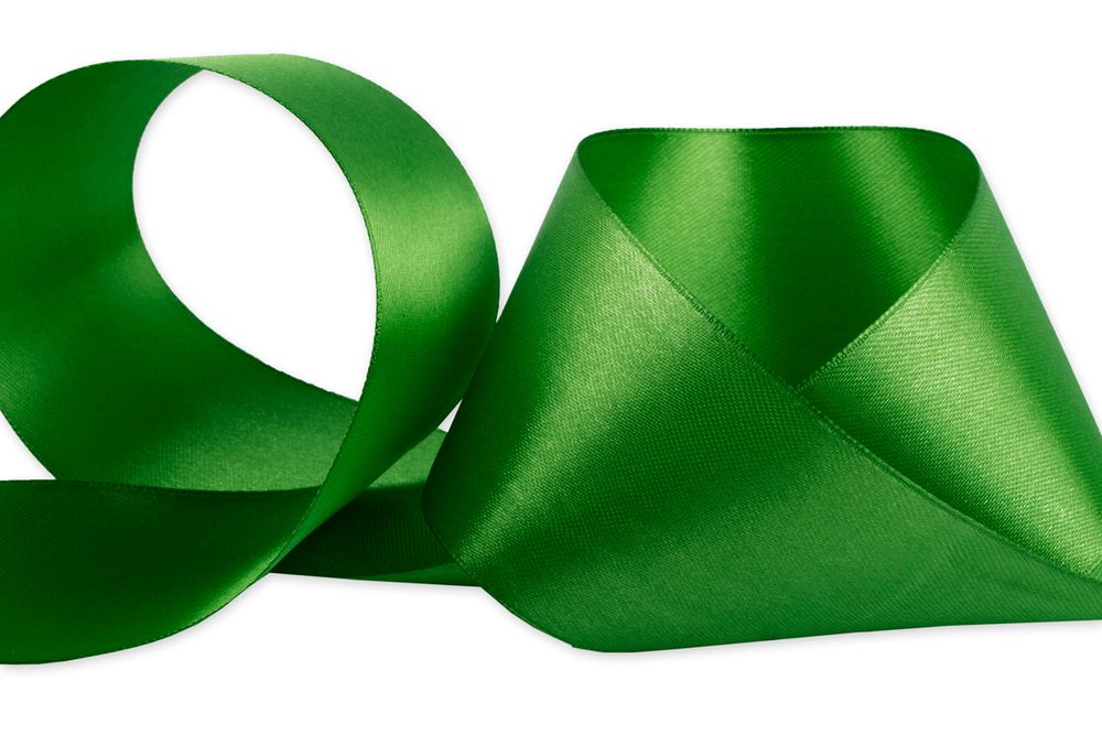 Лента атласная 1-сторонняя 50.0 мм / 33±2 метра, 152 зеленый, Gamma