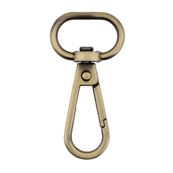 Карабин металл 20.0 мм (49х25 мм), 10 шт, 24 под бронзу, Gamma GH 111/20/10