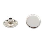 Кнопка Альфа (S-образная) ⌀15.0 мм, ≈720 шт, СТАЛЬ, никель, NEW STAR