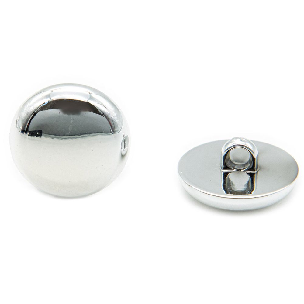 Пуговицы на ножке 44L (⌀7мм) (Silver (серебристый)), 24 шт