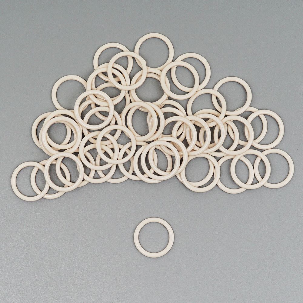 Кольца для бюстгальтера металл ⌀12.0 мм, 50 шт, бежевый