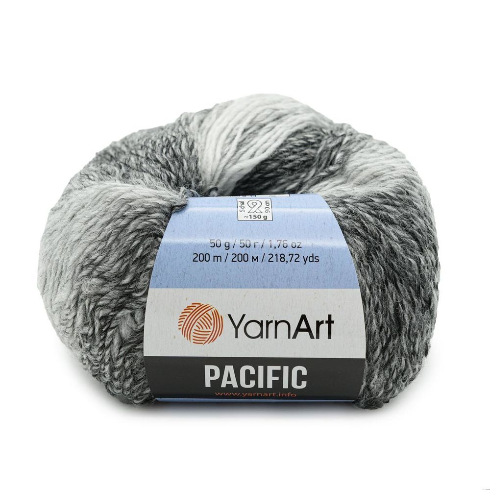 Пряжа YarnArt (ЯрнАрт) Pacific / уп.10 мот. по 50 г, 200м, 300 меланж