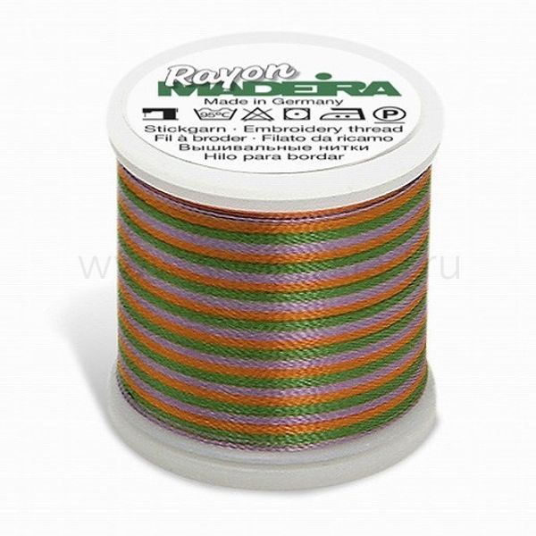 Нитки вышивальные Madeira Rayon №40, 200 м, цв. 2143, 9840, 5 катушек