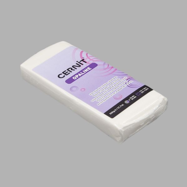 Полимерная глина Cernit Opaline запекаемая, фарфоровая 500 гр, 010 белый