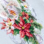 Набор для вышивания нитками Чудесная игла, Рождественская свеча, 16х23 см