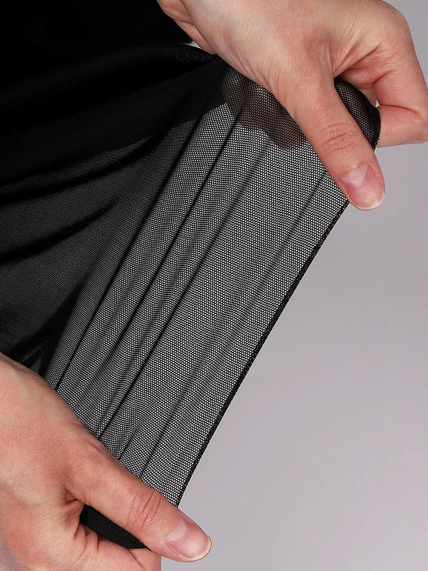 Сетка бельевая эластичная с SPF-защитой 140 г/м², шир.160 см / 90 метров, TBY.OLG136, черный