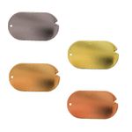 Заготовки для чеканки 3.7х1.7 см, 15 шт (5х3 шт), №02 золото, Zlatka SBH-09