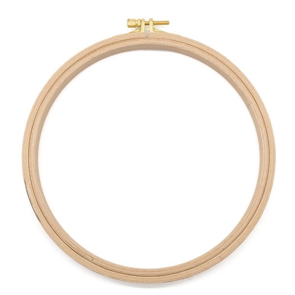 Пяльца круглые буковые, d=190 мм, выс. обода 16 мм, Nurge Hobby, 110-4