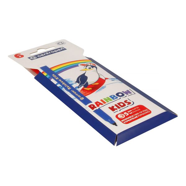 Набор цветных фломастеров RAINBOW KIDS PA 7550/6 6 цв, 7550/6, Centropen 7550/6