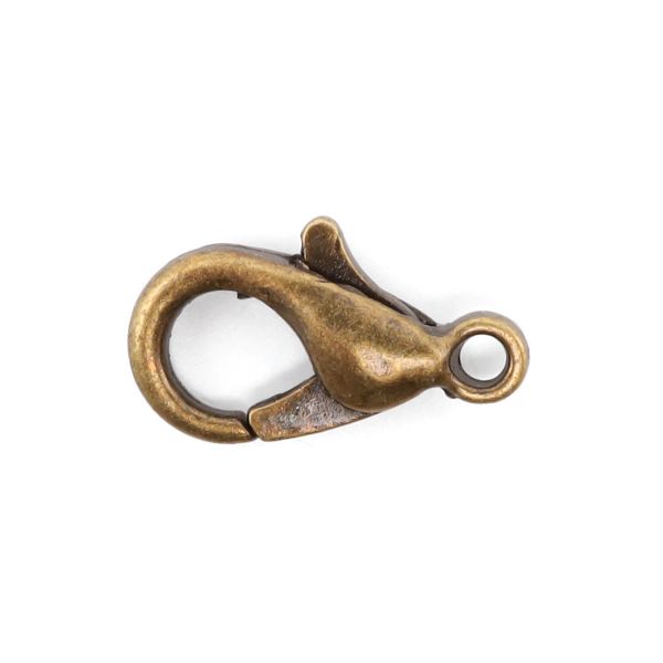 Замок карабин для бус, 10х5мм, 5 шт Astra&Craft (MH.11195-4 бронза)