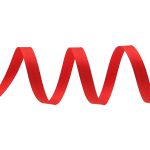 Лента декоративная ёлочка 15.0 мм / 20±1 метров, красный