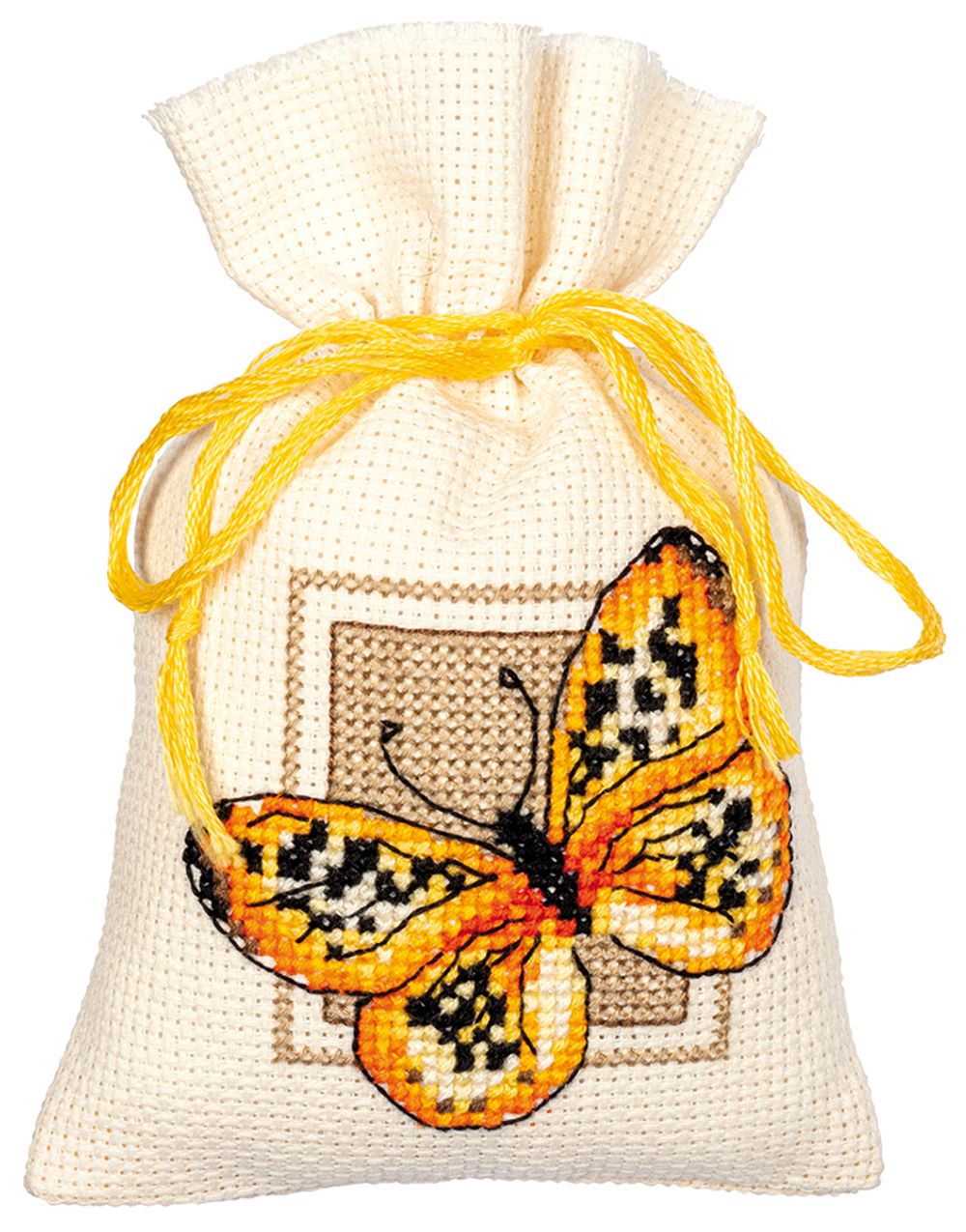 Набор для вышивания нитками Vervaco, Бабочки, 8х12 см