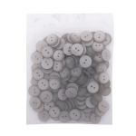 Пуговицы на 2 прокола 22L (14мм), пластик (col.42 светло-серый), CR-K18M, 144 шт