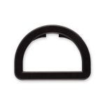 Полукольцо пластик 32 мм, 100 шт, черный, Gamma DRD002
