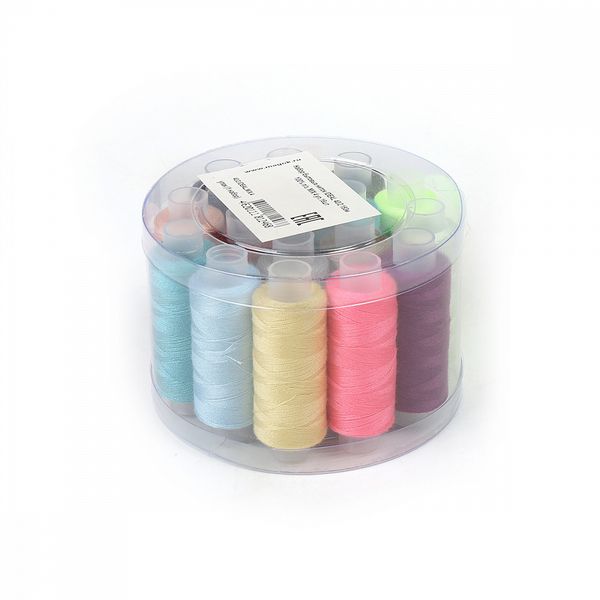 Швейные нитки (набор) 40/2 183 м MIX.4, уп. 16 катушек