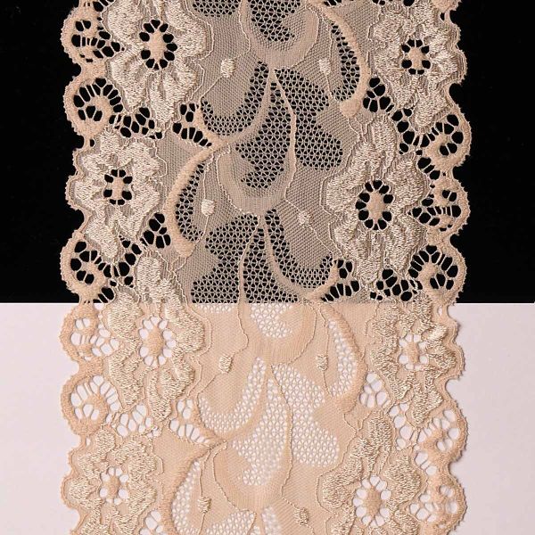 Кружево бельевое эластичное 150 мм / 13.72 м, цв. C180 телесный