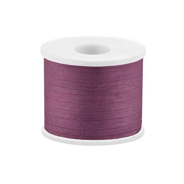 Лента (тесьма) шелковая 7.0 мм / 45.5±0.5 метров, №151 бордово-коричневый, Gamma SR-7