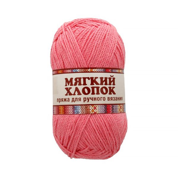 Пряжа Камтекс Мягкий хлопок / уп.10 мот. по 100 г, 220 м, цв.050 коралл