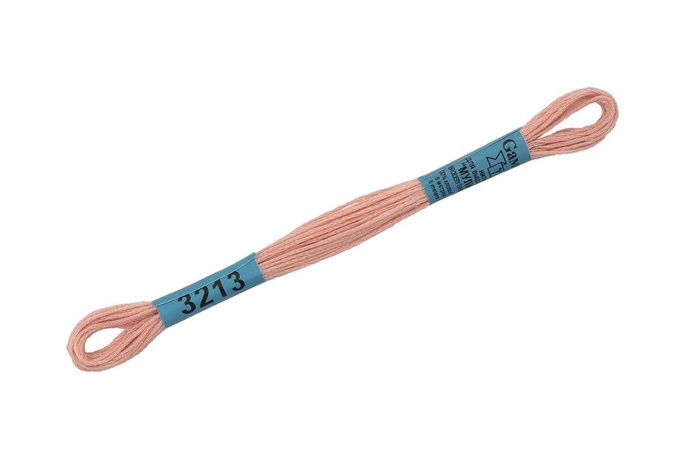 Мулине Gamma 100% хлопок, цв.3213 т.кремовый, 24 мотка по 8 метров