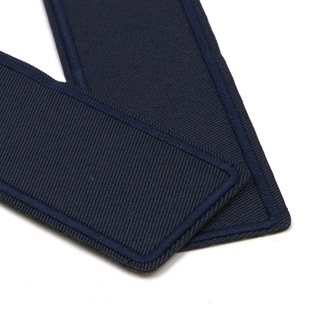 Термоаппликация прямоугольная, джинс, 145х45 мм (т.синий (blue4)), LA497, 2 шт